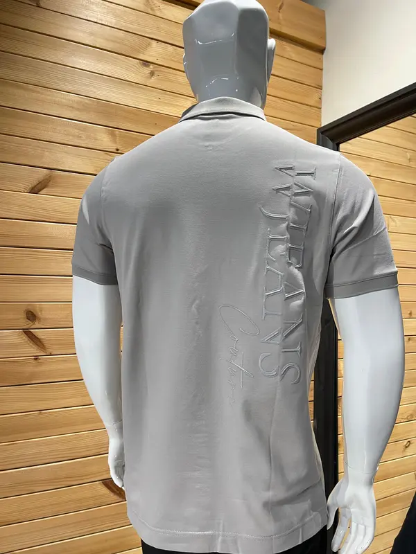 חולצת טישרט שרוול קצר עם צווארון של W jeans